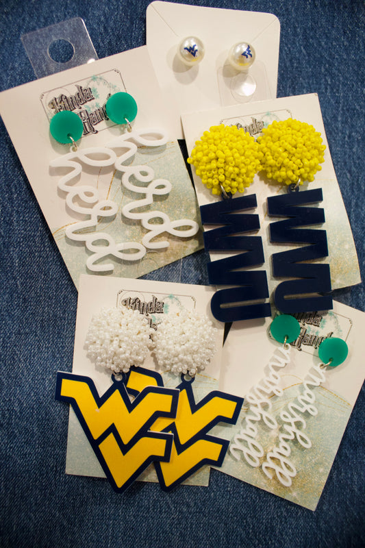 West Virginia Team Earrings
