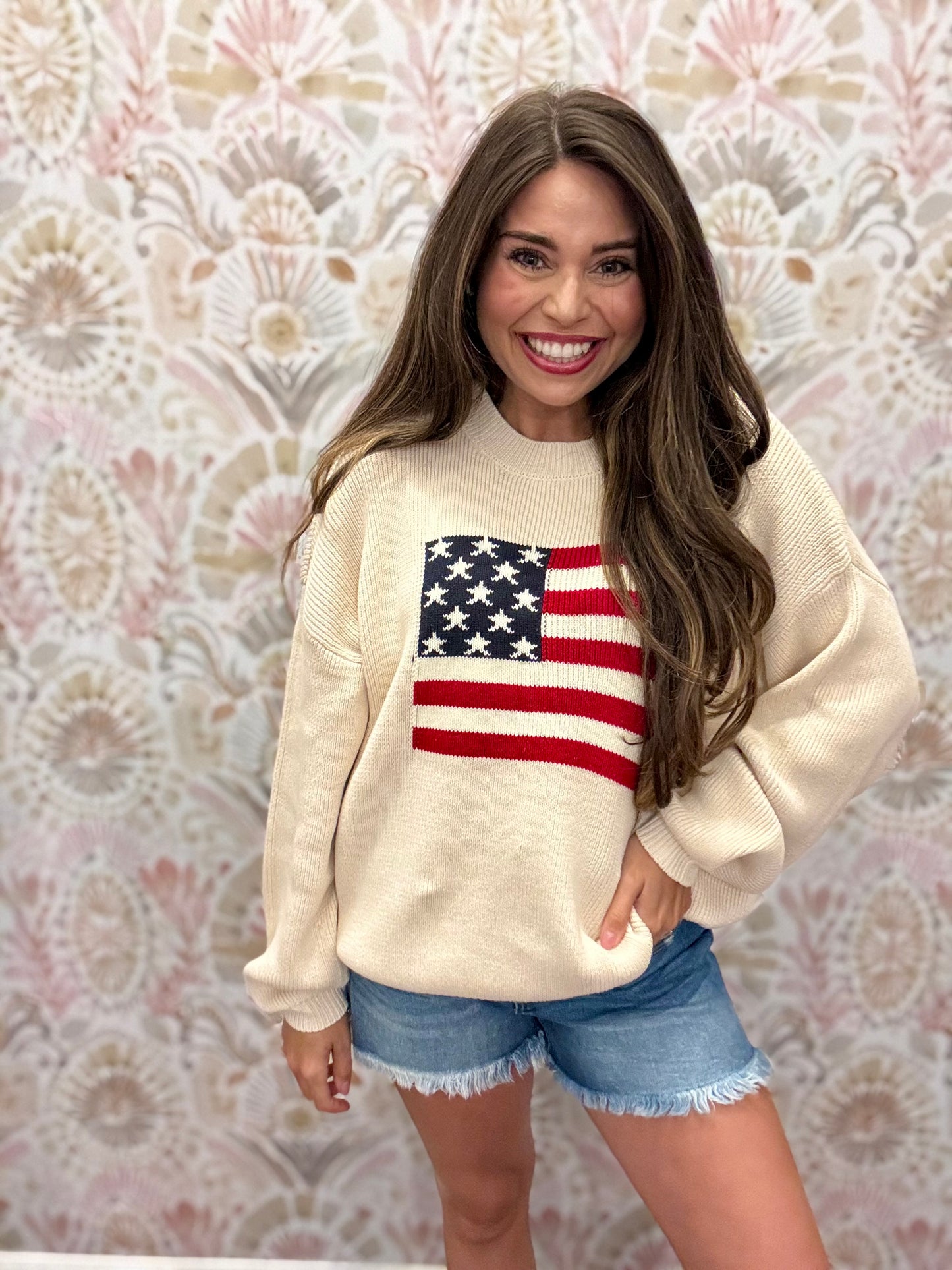 American Flag Sweater