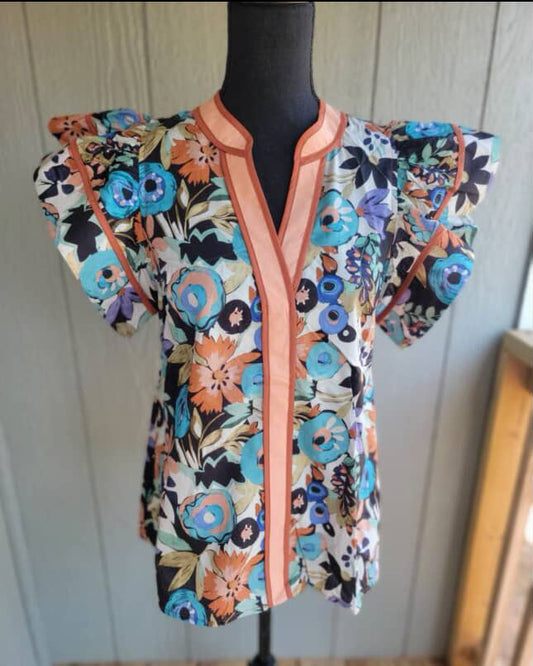 Allie May Floral Print Tp
