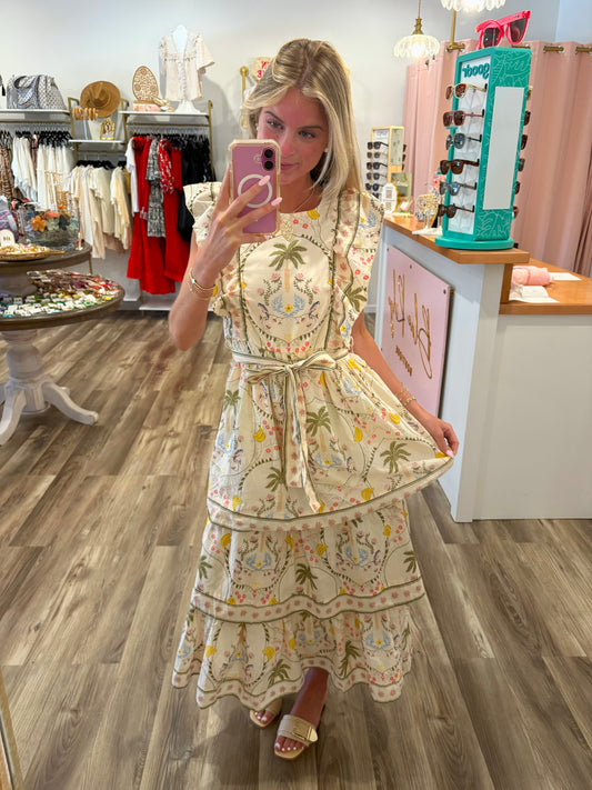 Simply Southern Cabana Tiered Dress