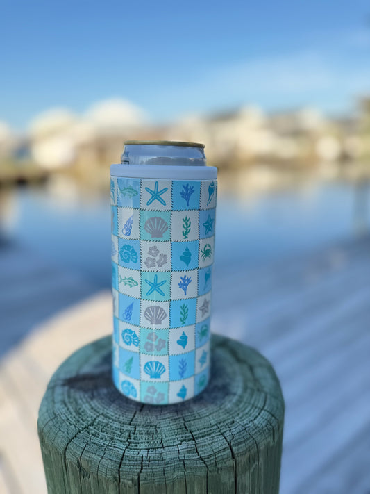 KSea & Co Slim Nautical Can Cooler