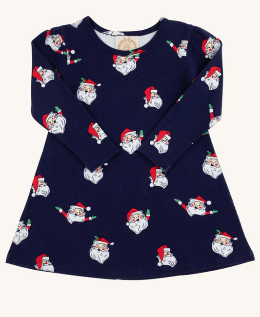 The Beaufort Bonnet Jolly Old St Nick Long Sleeve Penny’s Play Dress