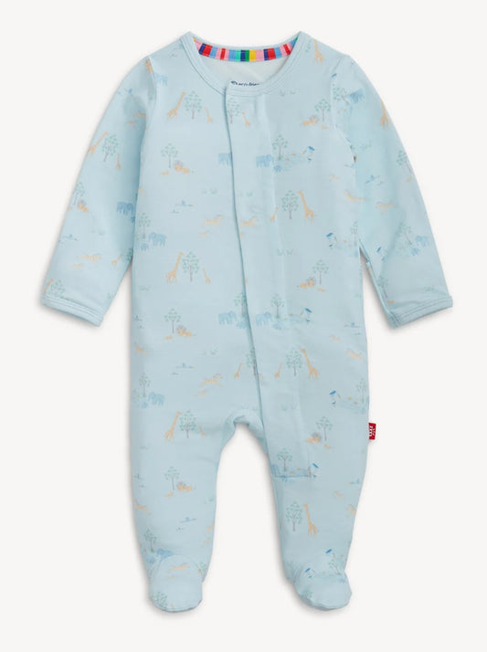 Magnetic Me Serene Safari Blue Modal Footie