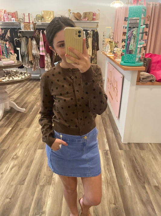 Lucy Polka Dot Cardigan