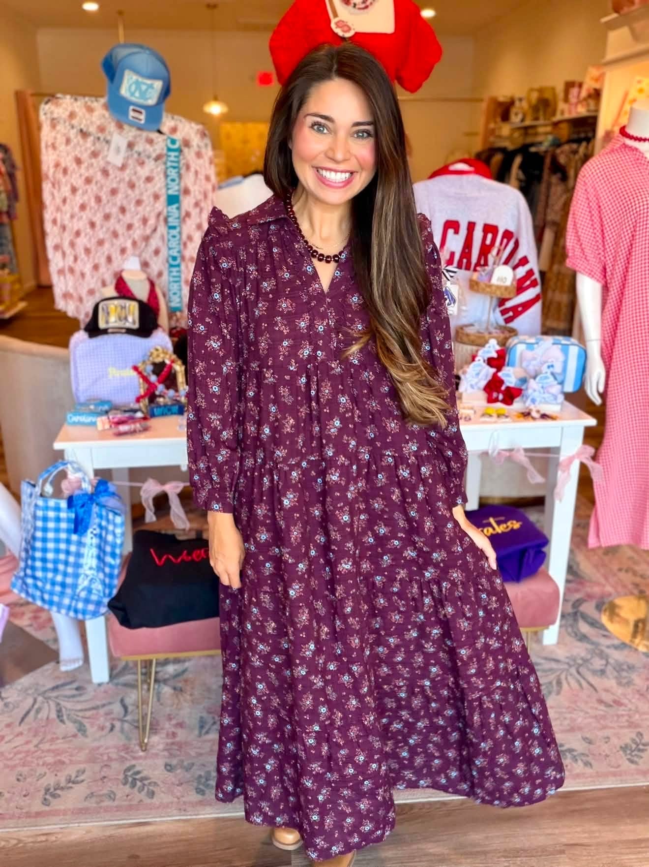 Burgundy Umgee-Carson Dress