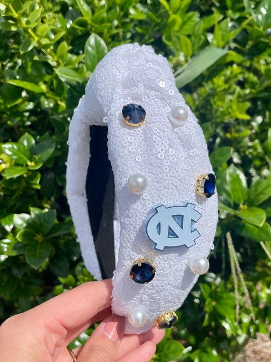 UNC Logo Sequin Headband
