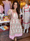Hallie Scalloped Midi Dress
