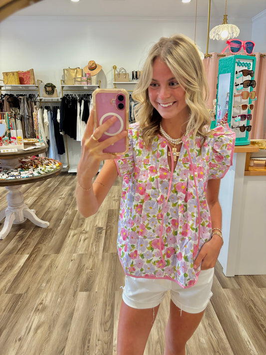 Ellie Floral Top
