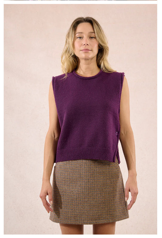Molly Bracken Knitted Sleeveless Sweater