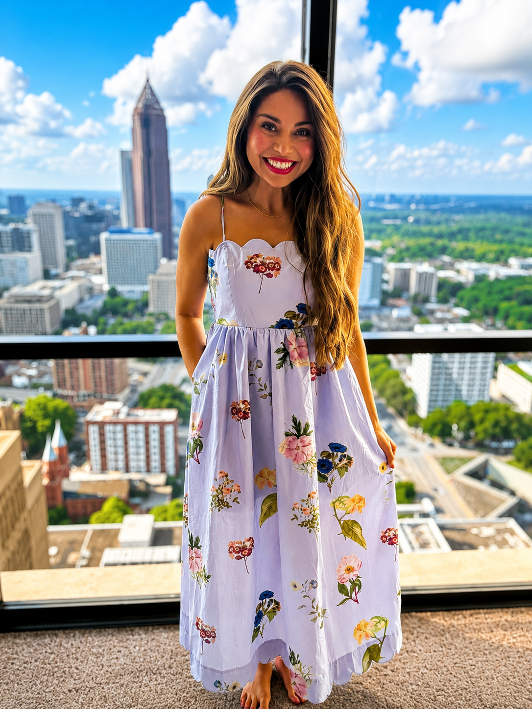 Jasmine Scallop Dress