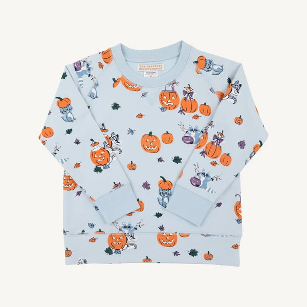 Cassidy Comfy Crewneck Boys FT 6073-Candy and Critters (Buckhead Blue)