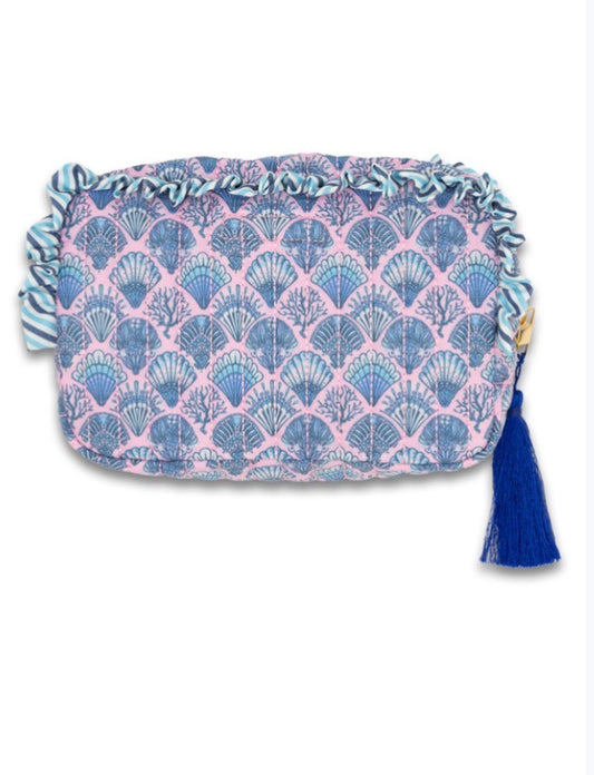 Simply Southern Scalloped Shell Cosmetic Bag