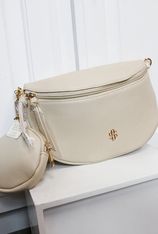 Simply Southern Leather Ivory Crossbody