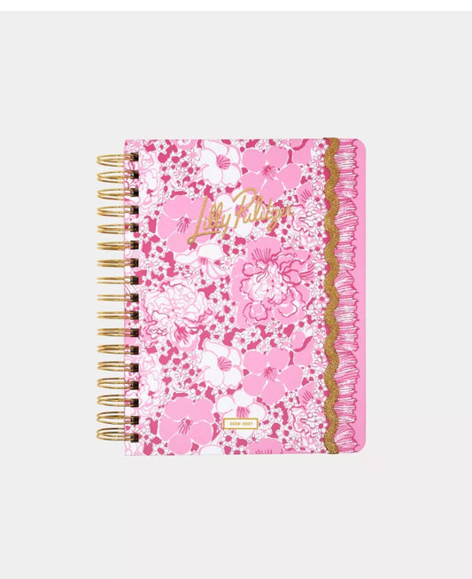 Lilly Pulitzer 2026-2027 17 Month Large Agenda Conch Shell Pink Burst of Joy