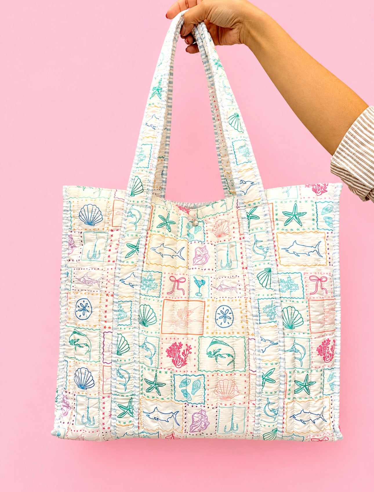 Ksea & Co Icon Beach Quilted Tote
