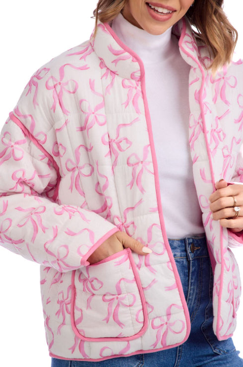 Mud Pie Cher Block Print Jacket