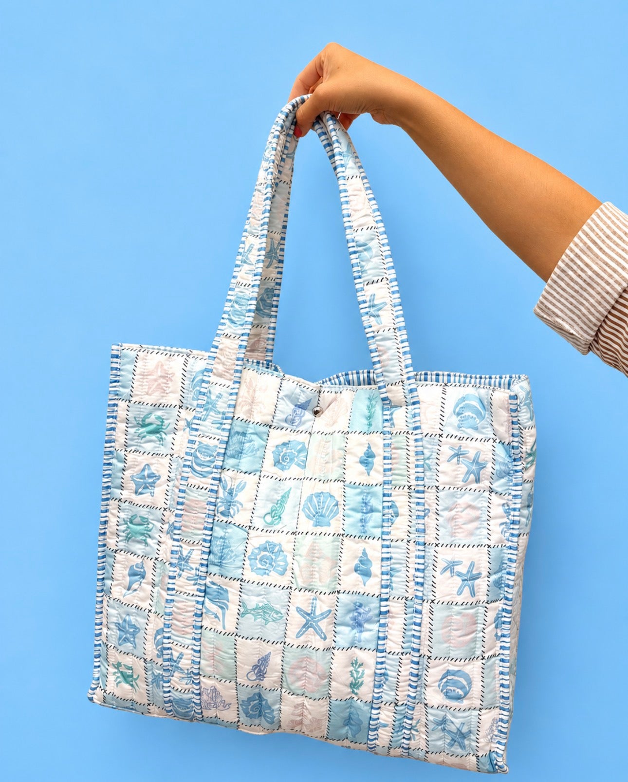 Ksea & Co. Shell Quilted Tote