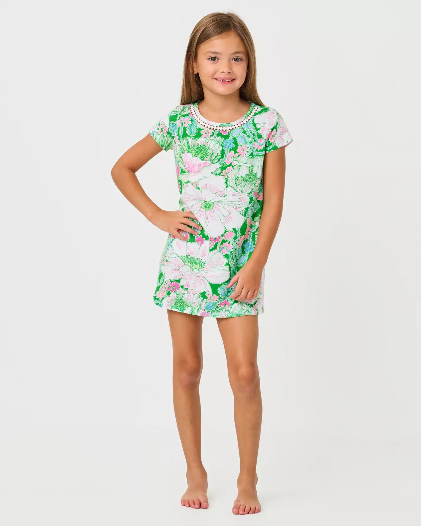 Lilly Pulitzer Mini Cody Dress Putting Green Poppy Land