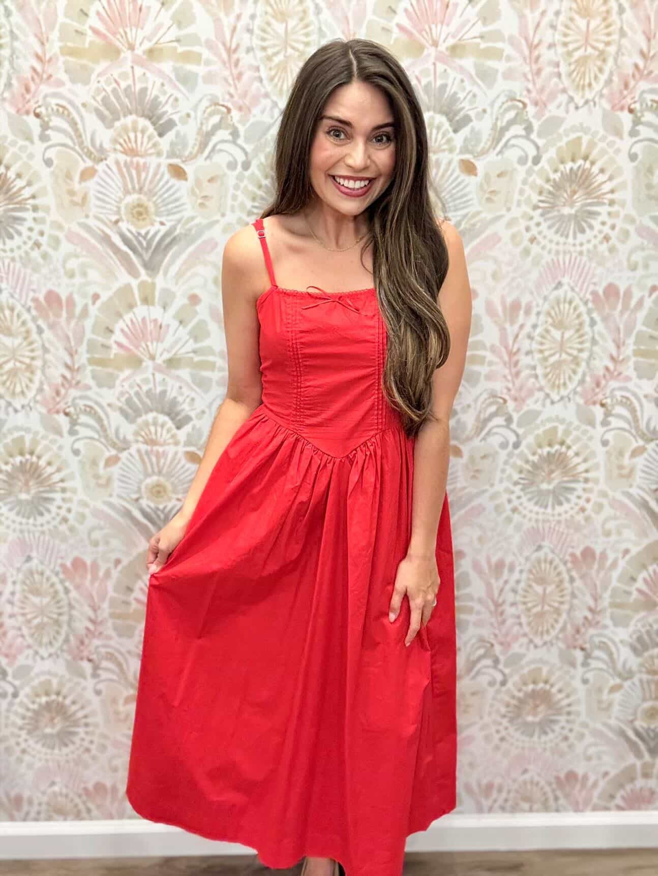 Scarlet Charm Maxi Dress