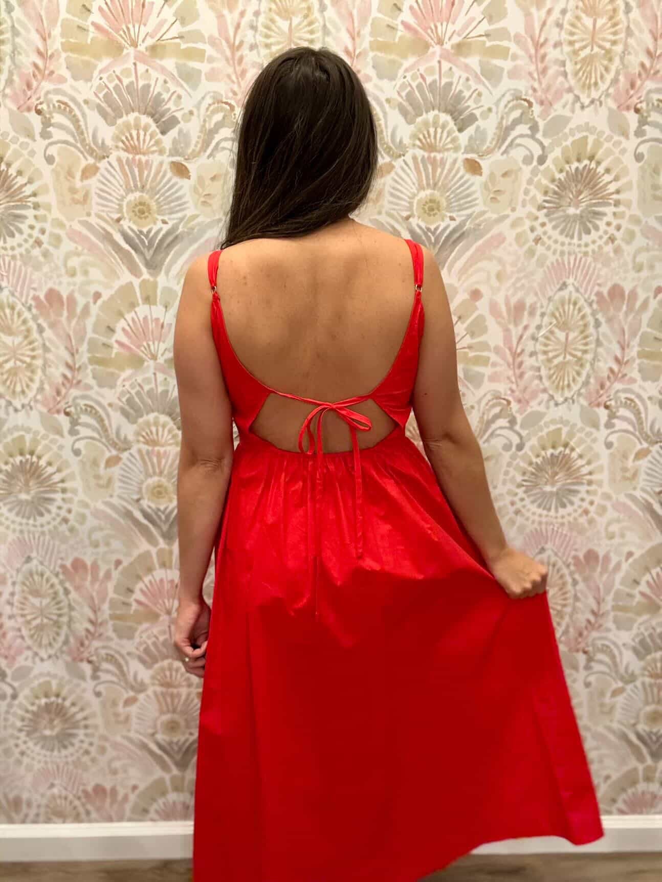Scarlet Charm Maxi Dress