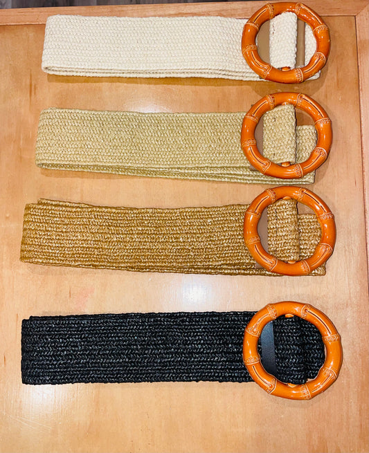 Straw Bamboo Belt