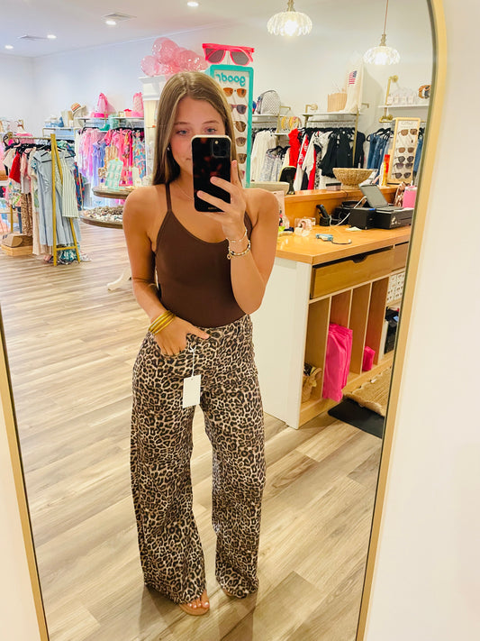 Ally leopard Denim Jeans