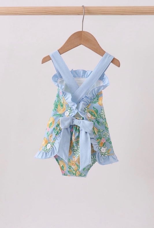 Little Girl Lemonade Back Tie Bubble