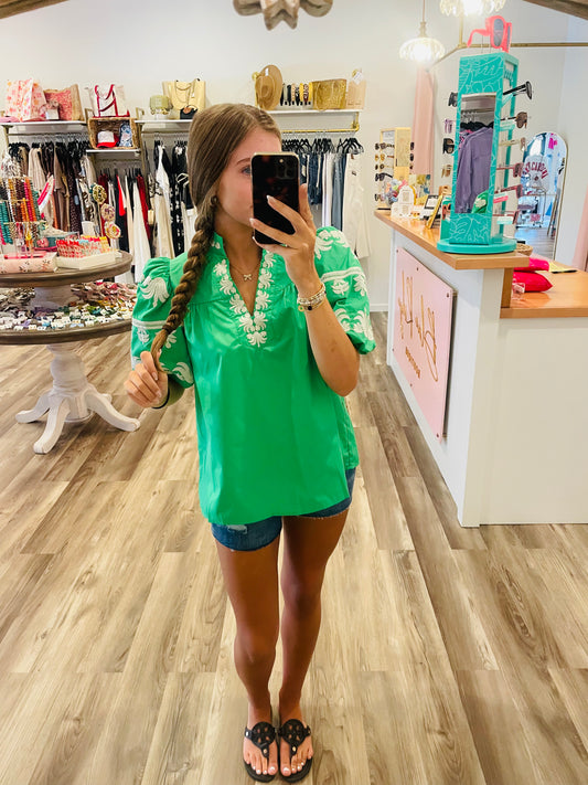 Peggy Puff Sleeve Top
