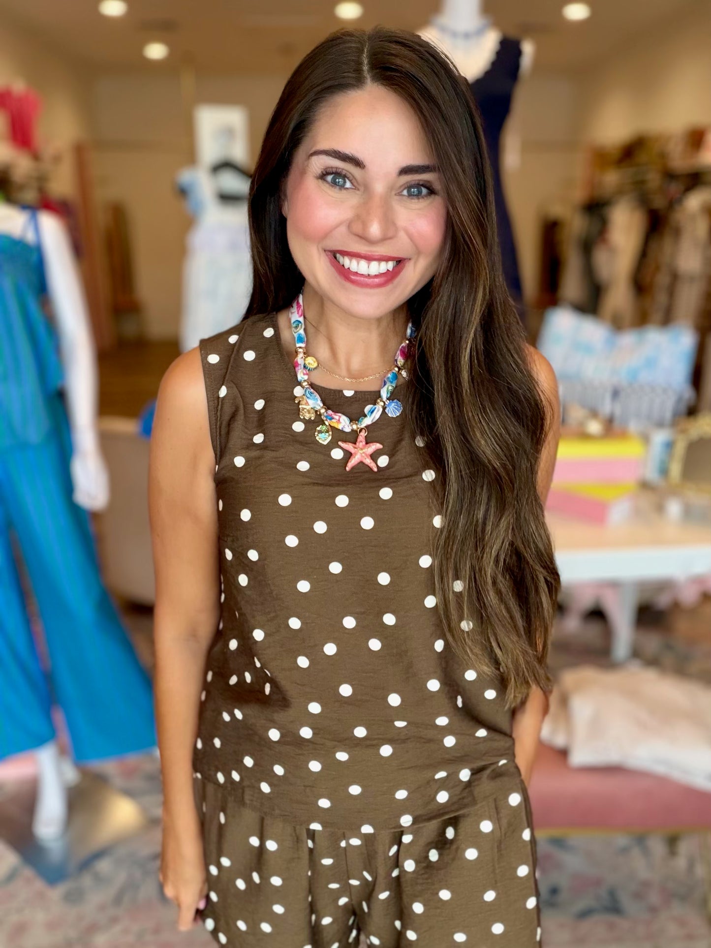 Ellie Brown Polka Dot Top