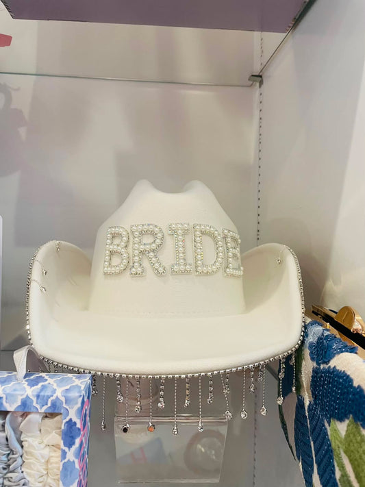Bride Sparkle Cowgirl Hat
