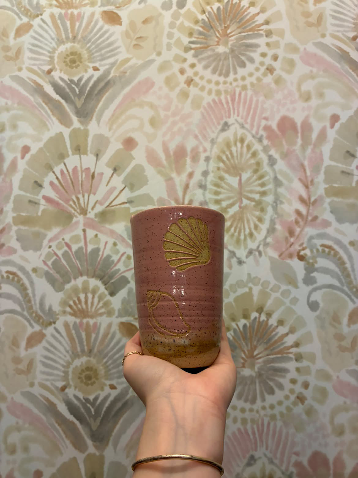 SeaClay X BRB Beachy Pink Pottery Travel Mugs