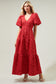 Arielle Jacquard Maxi Tiered Dress
