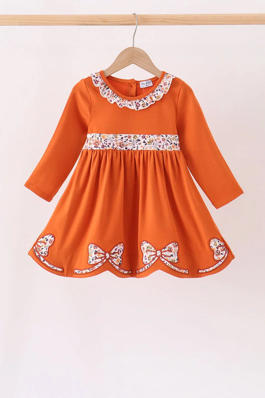 Little Girl Harvest Ruffle Dress