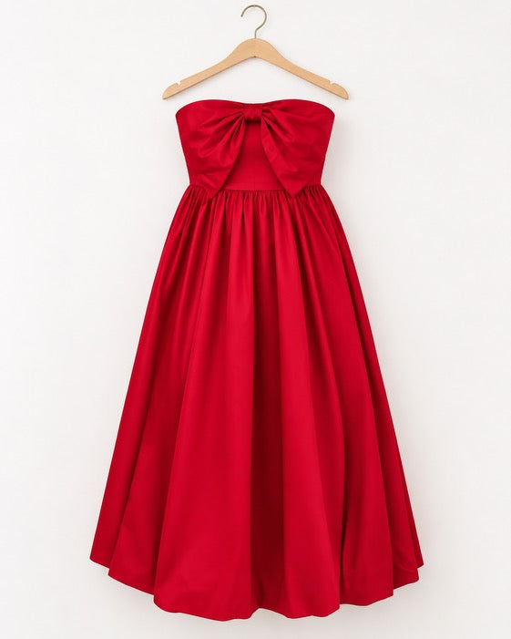 Sophie Strapless Bow Dress