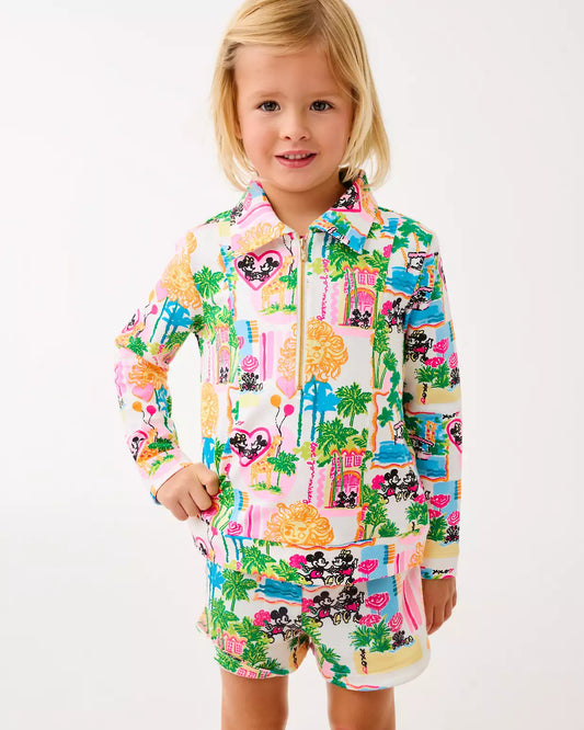 Lilly Pulitzer Mini Eleni Terry Pullover Multi Disney