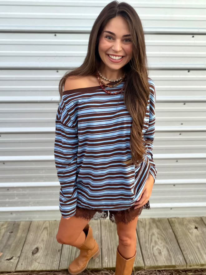 Siemize Stripe Top