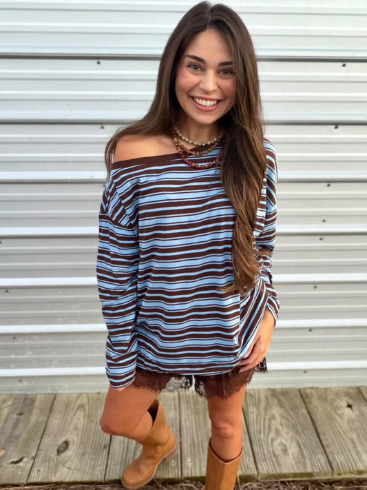 Siemize Stripe Top