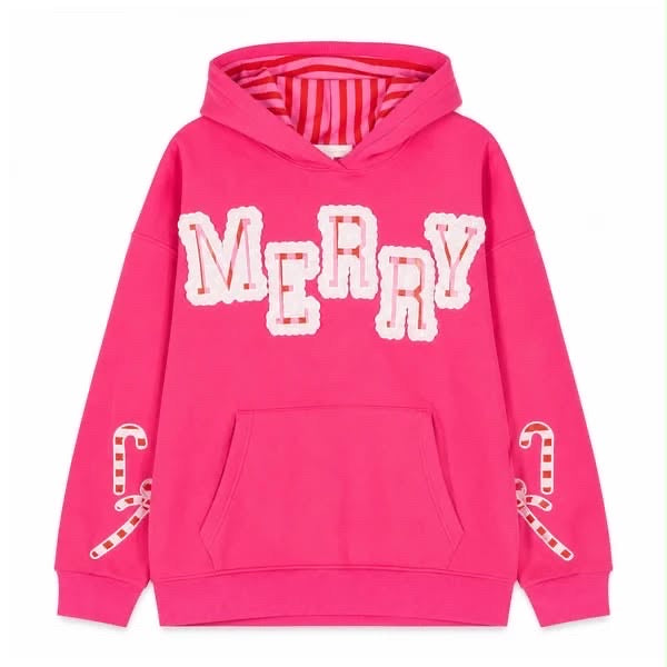 Simply Southern Patchwork Merry Hoodie
