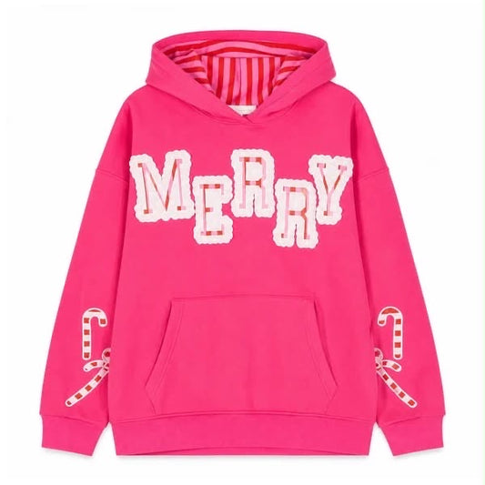 Simply Southern Patchwork Merry Hoodie