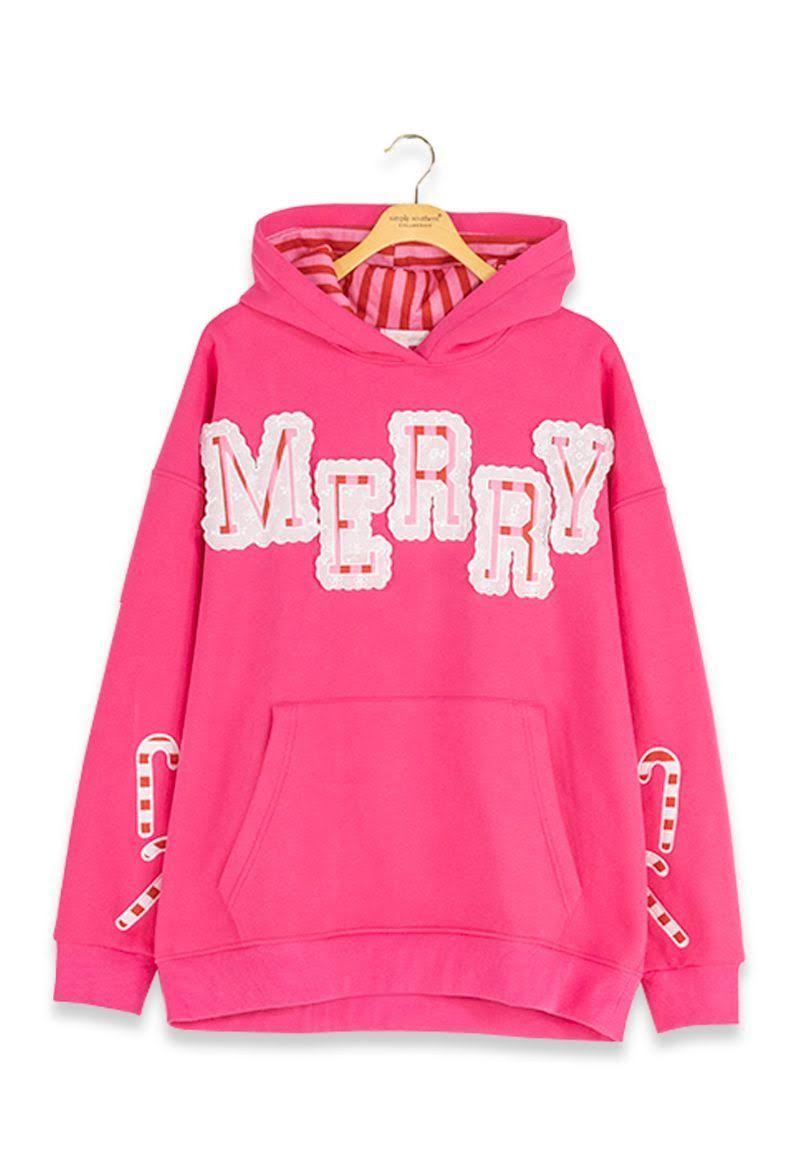 Simply Southerh Girls Merry Sweatshirt