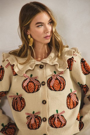 Darby Pumpkin Cardigan