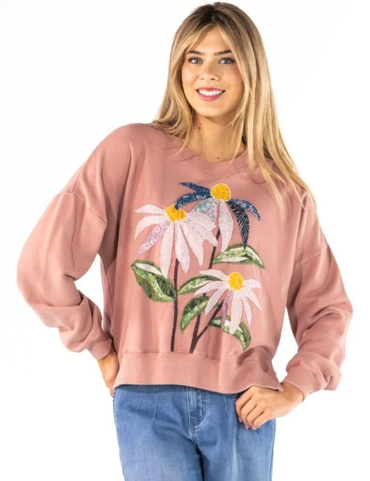 Simply Southern Cozy Floral Sweatshirt