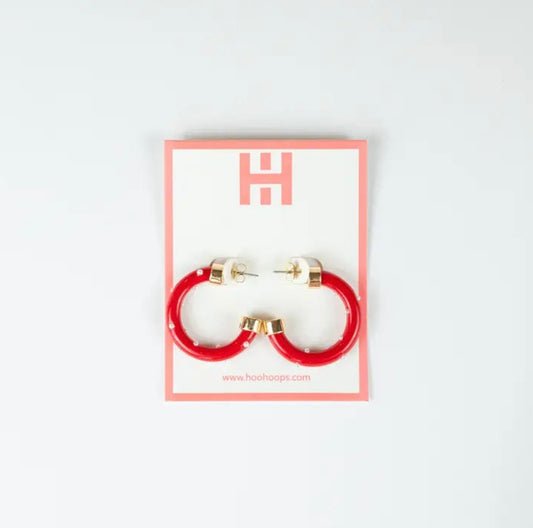 Hoo Hoops - Mini - Red With Pearls