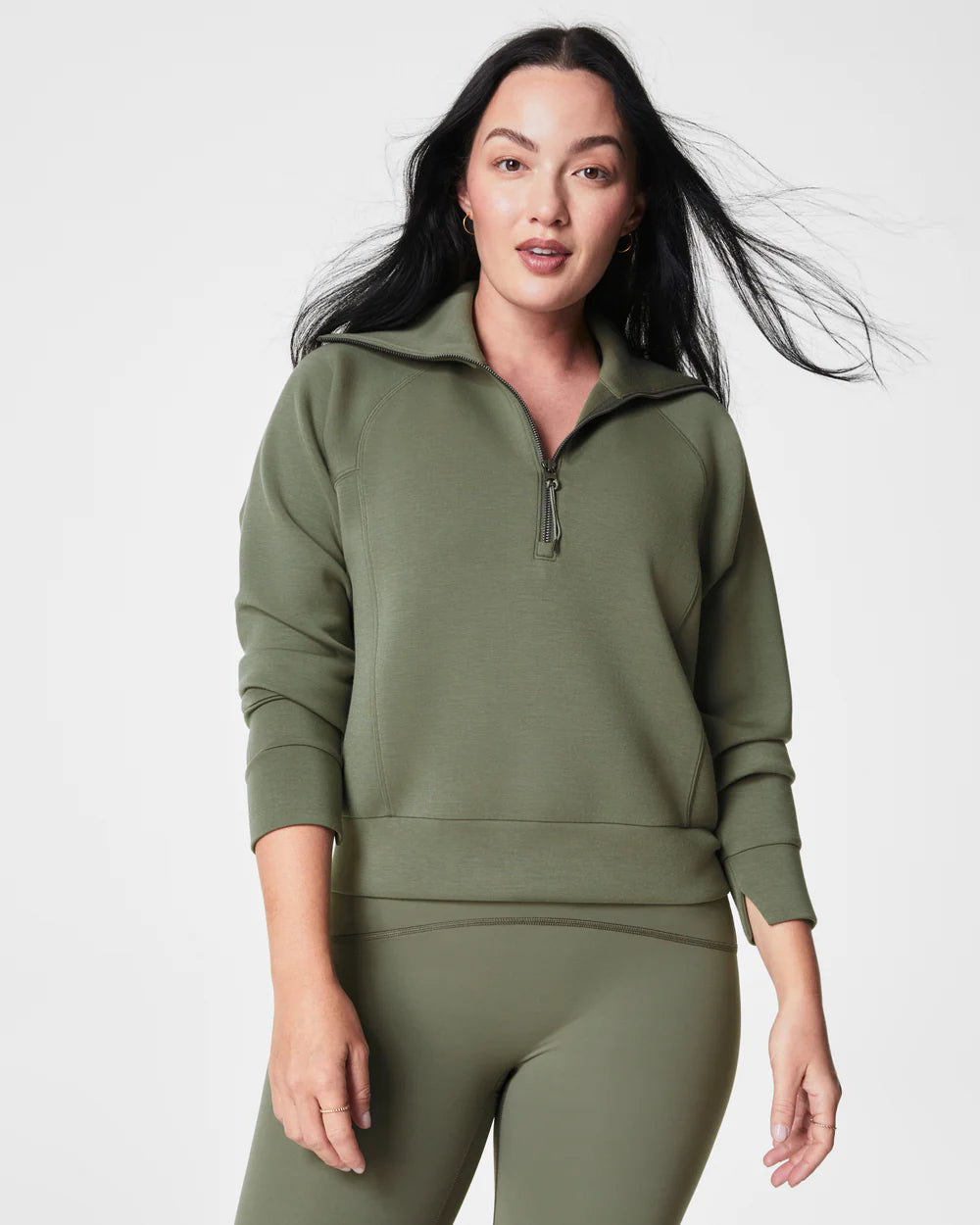 Spanx AirEssentials Half Zip Clover