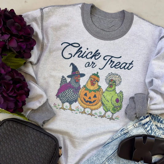 Inside Out Chick Or Treat Sweatshirt