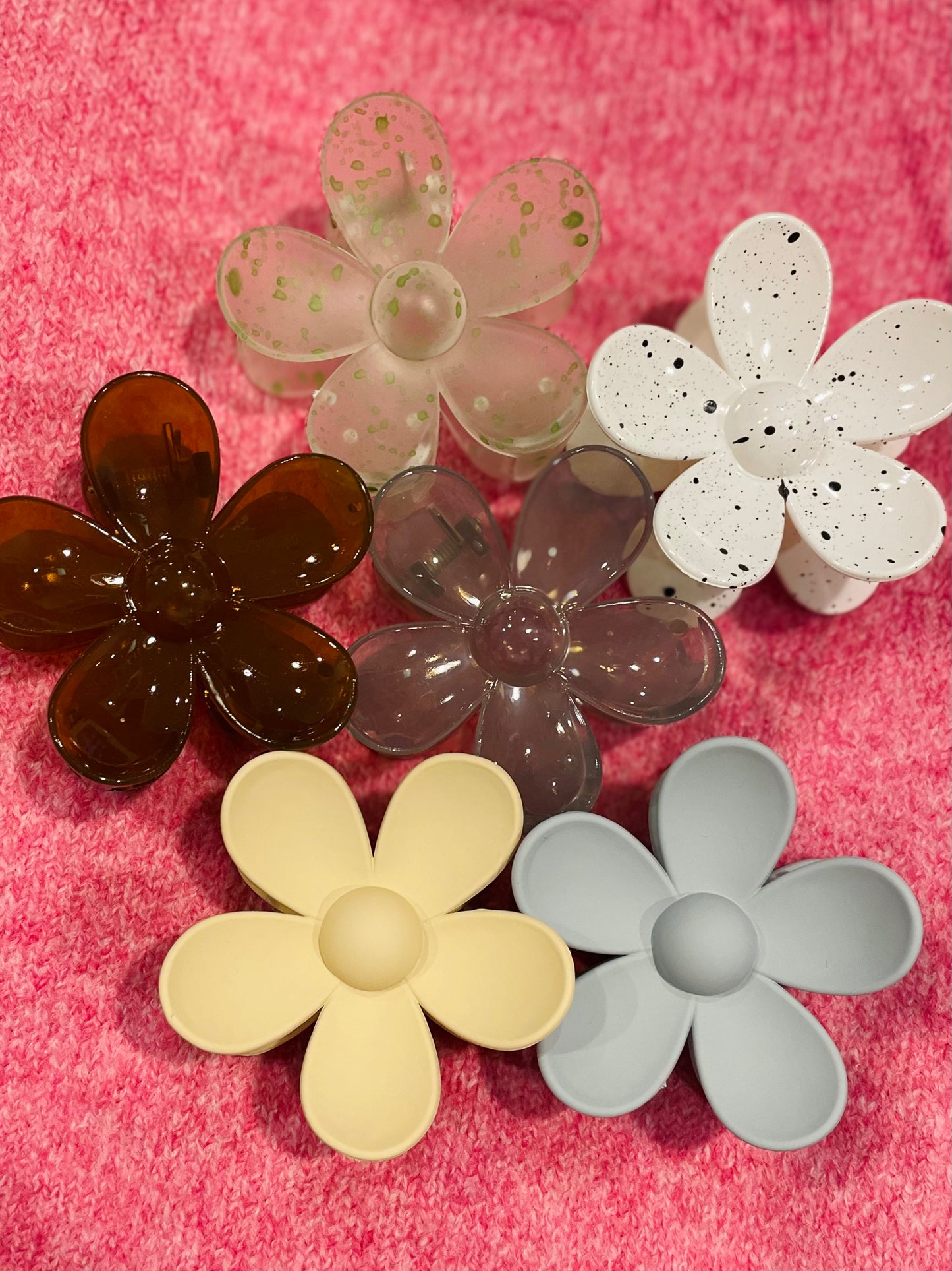 Black Friday Flower Claw Clip