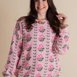 Happy Lilac Knit Sweater