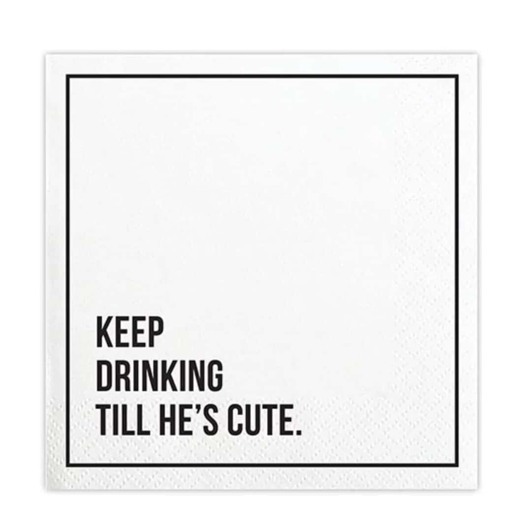 Cocktail Napkins-Keep Drinking