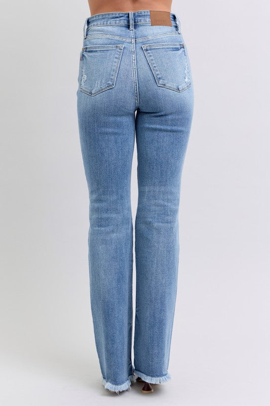 Judy Blue HW Bootcut With Fray Hem