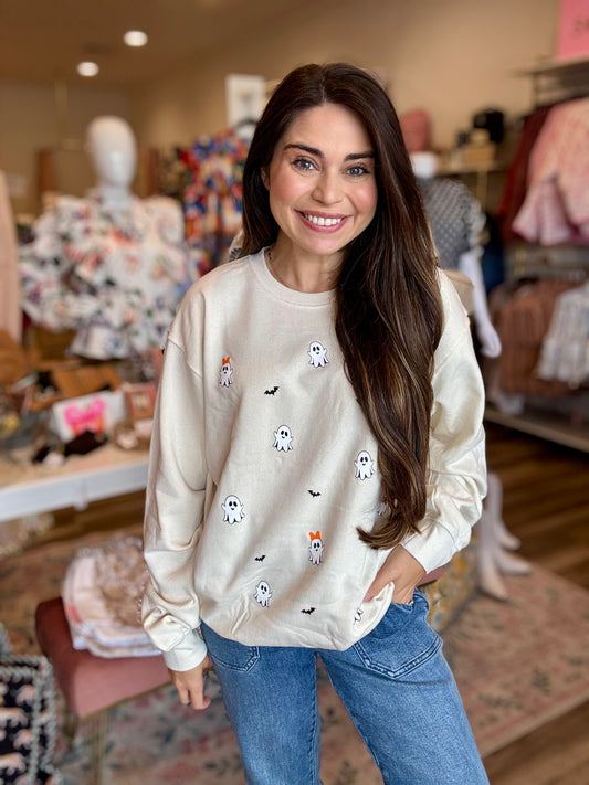 Simply Southern Ghost Sand Crewneck